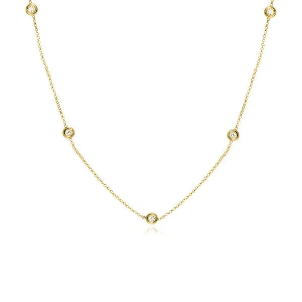 Five Diamond by the Yard Necklace