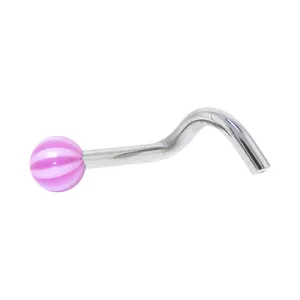 Flamingo Acrylic Beach Ball Nose Ring