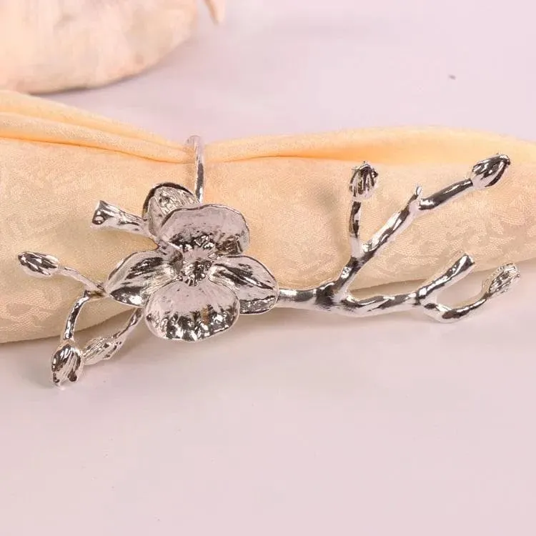 Floral Napkin Rings - 4 pcs