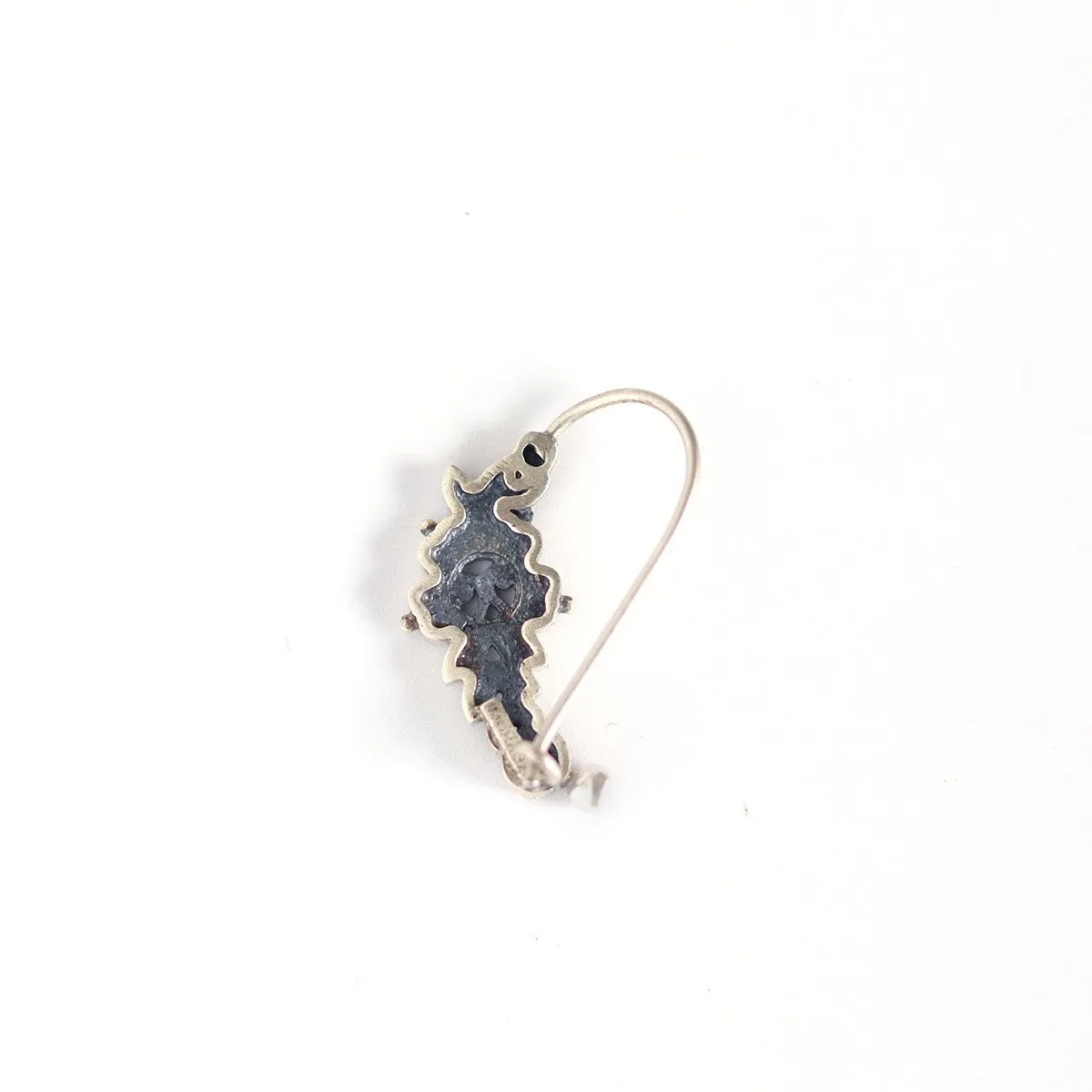 Floral Silver Nath/Nose Ring By Moha- Pierced Left