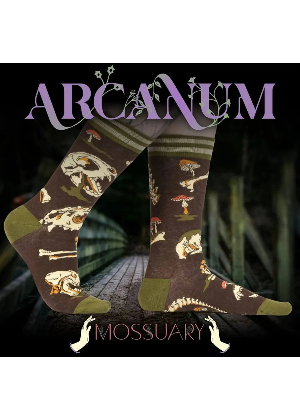 FootClothes Mossuary Socks Green
