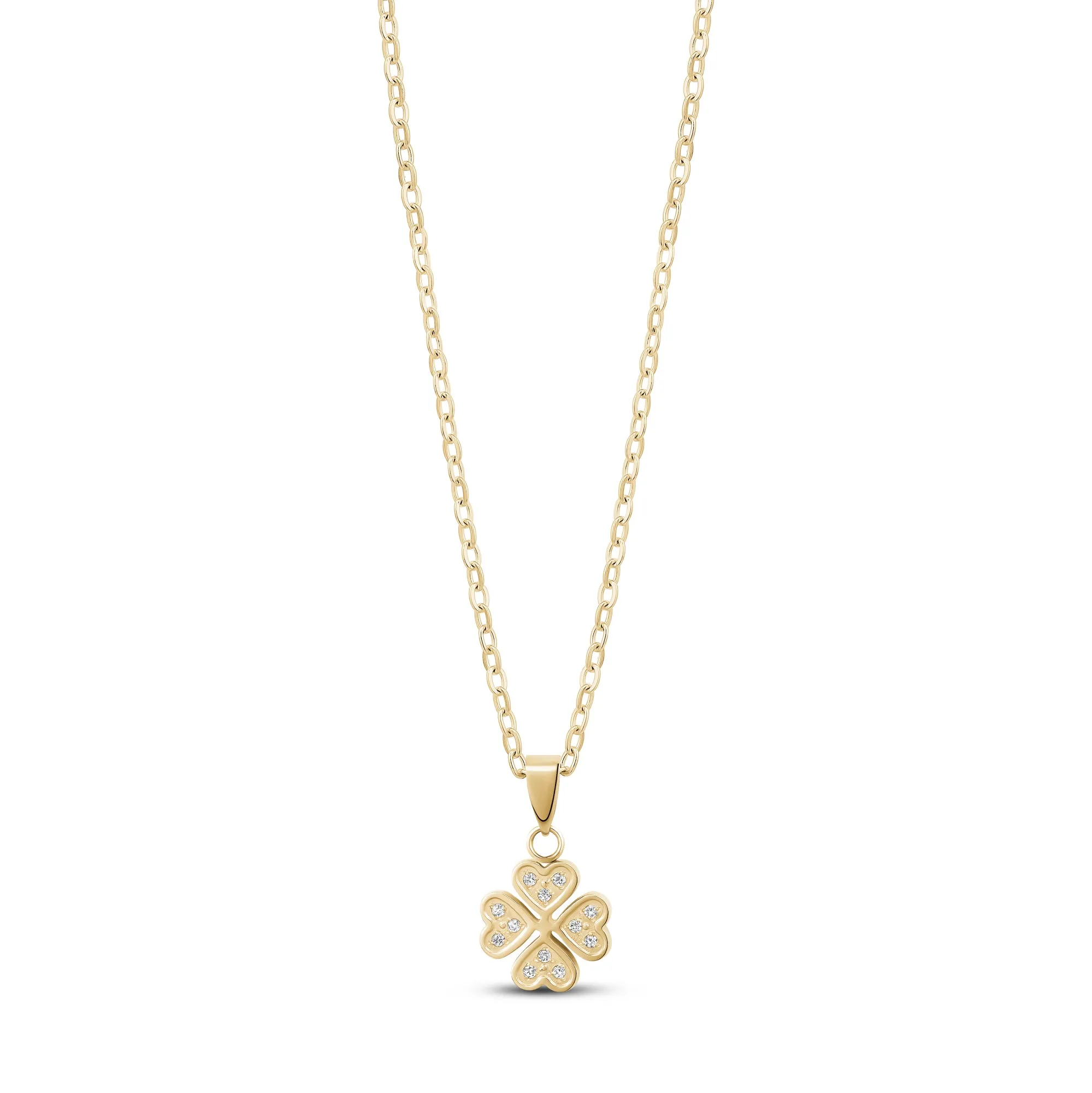 Four Hearts Clover Pendant