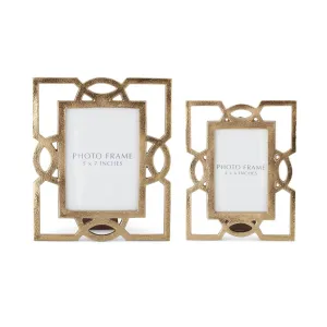 Gold Metal Cutout Photo Frame