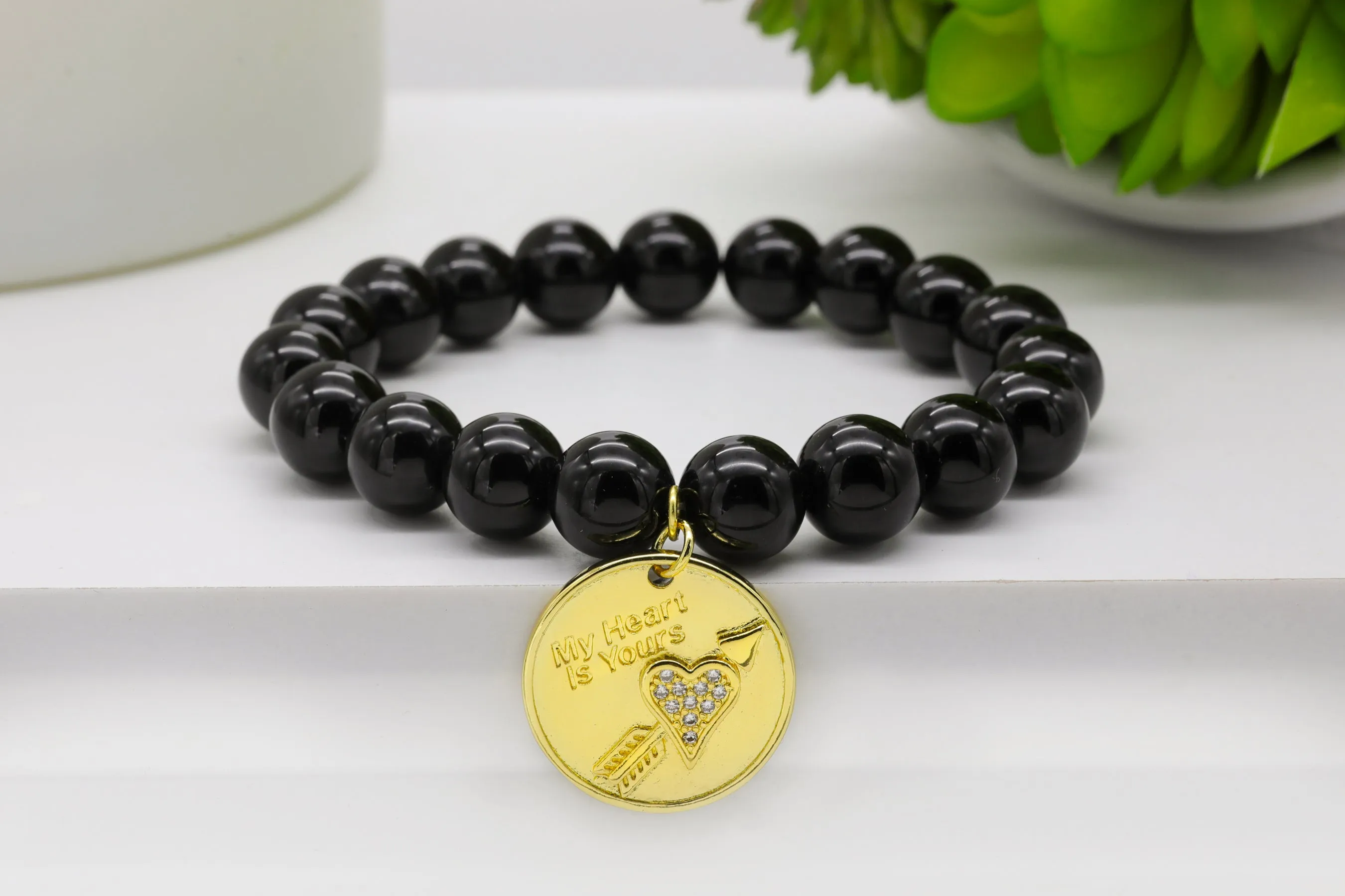 Gold My Heart is Yours Charm