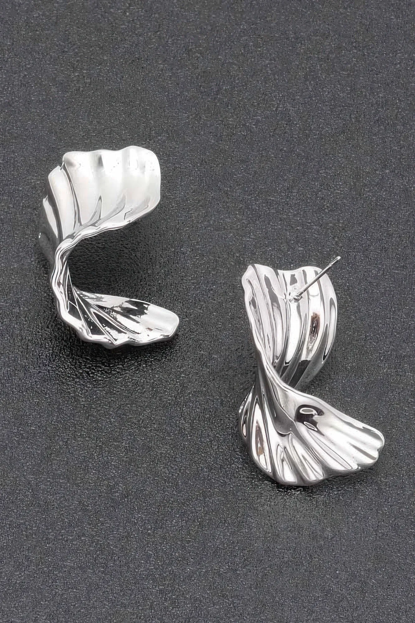 Gold Plated Metal Earrings