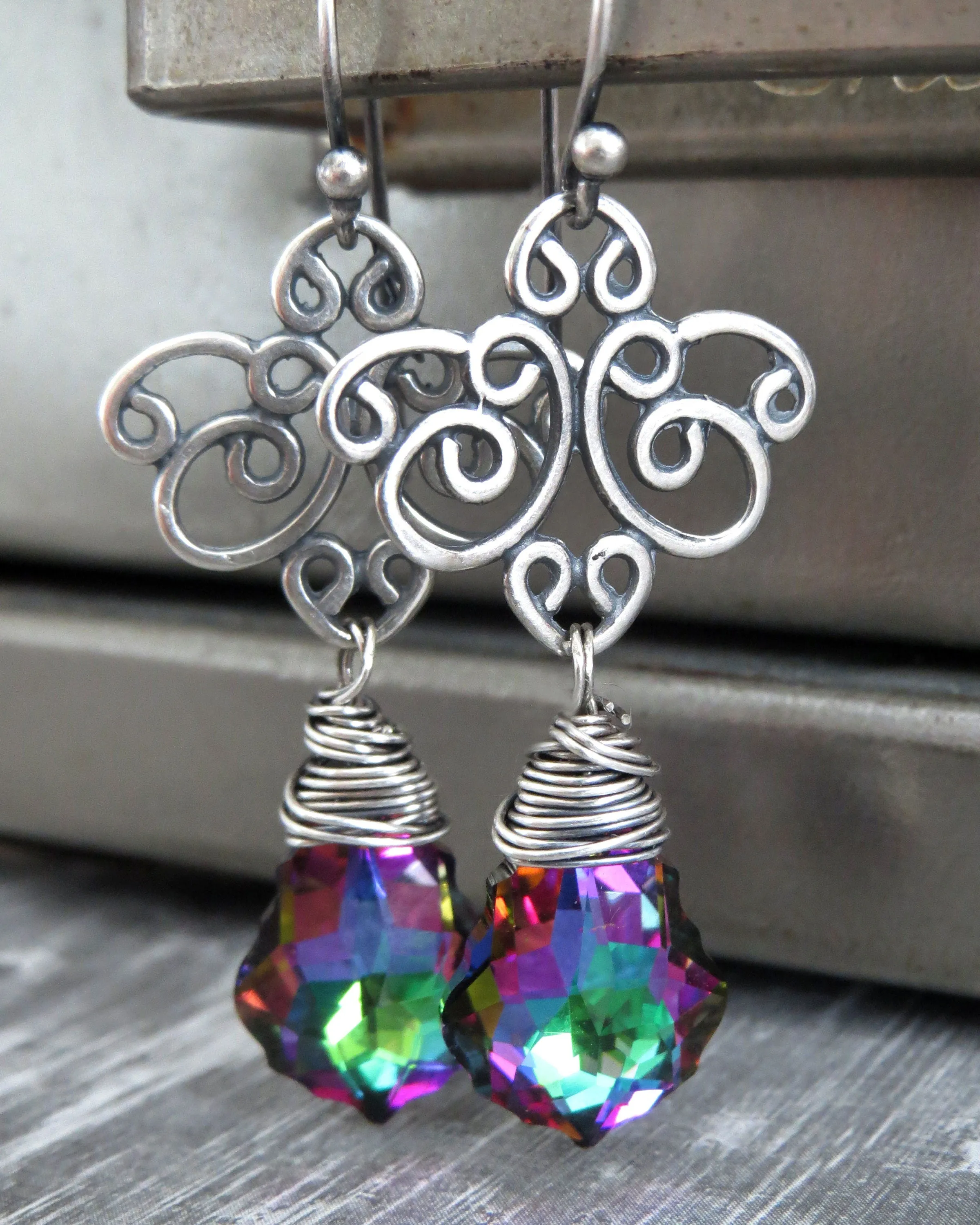 Good WITCH, Bad WITCH: Wicked Crystal Earrings