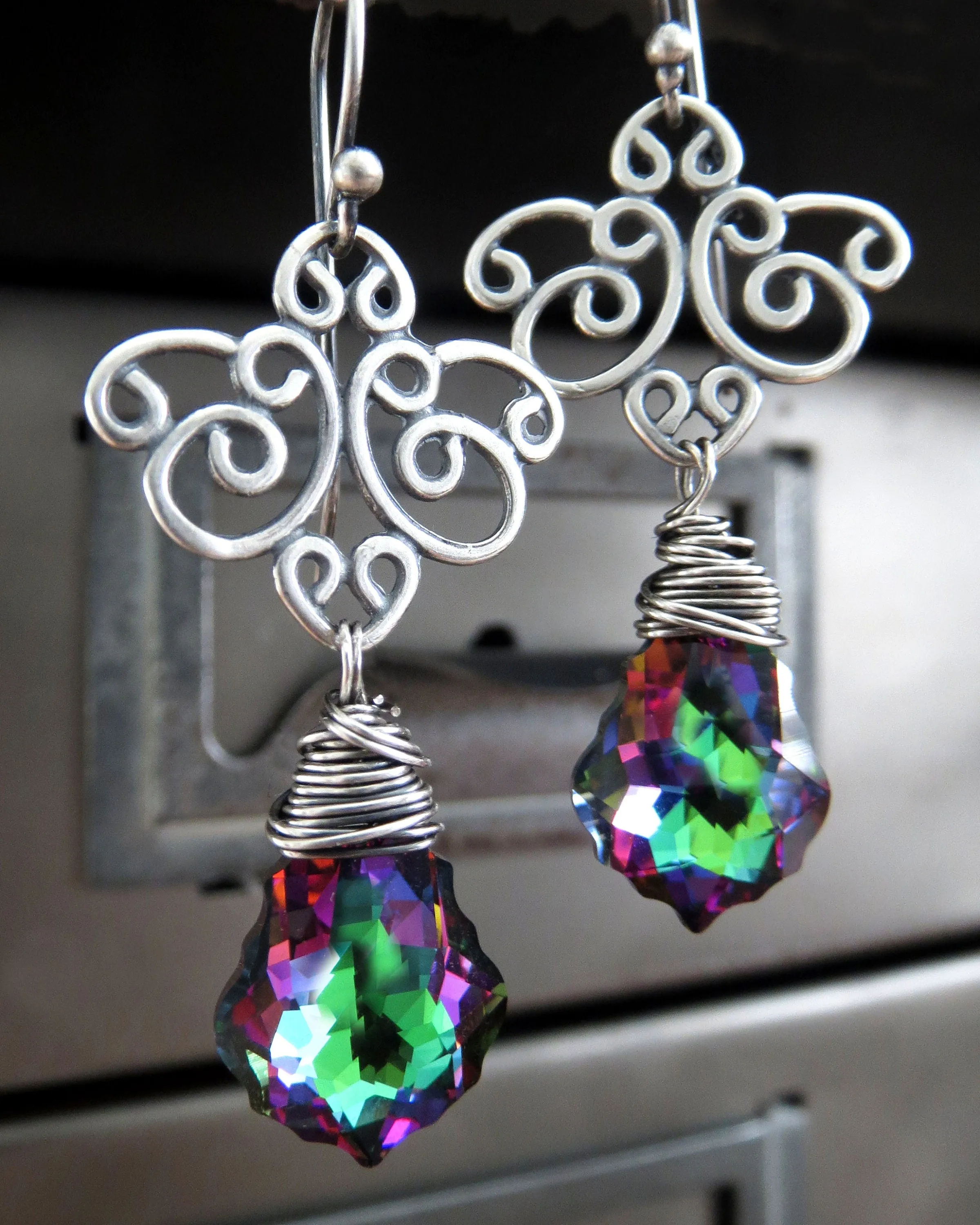 Good WITCH, Bad WITCH: Wicked Crystal Earrings