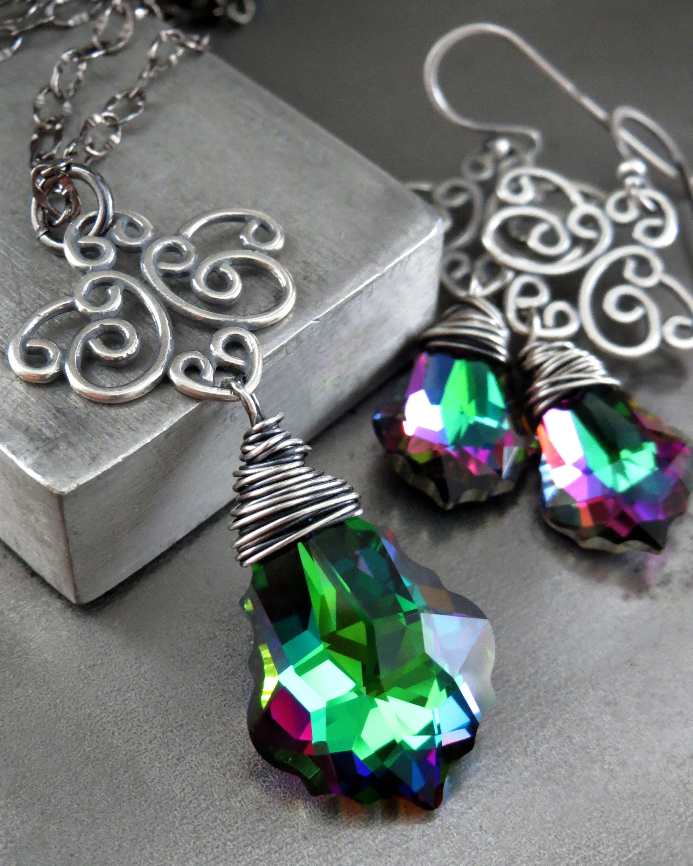 Good WITCH, Bad WITCH: Wicked Crystal Earrings