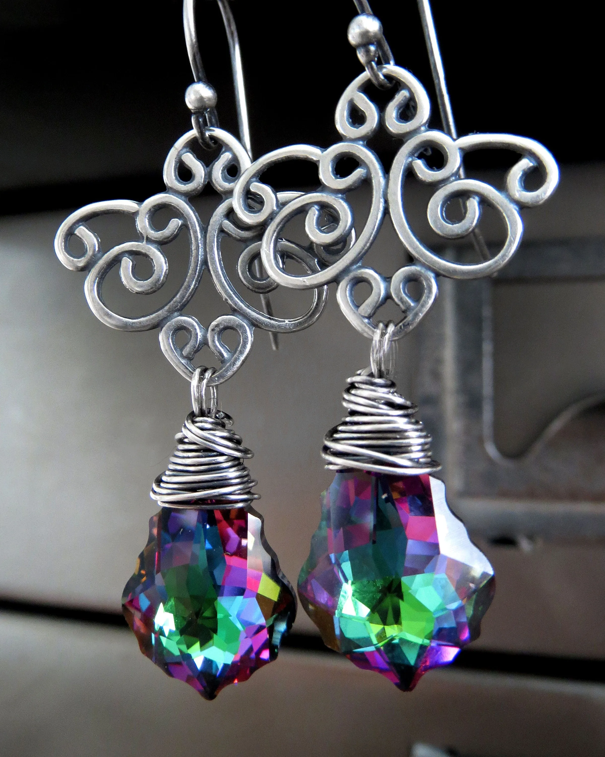 Good WITCH, Bad WITCH: Wicked Crystal Earrings