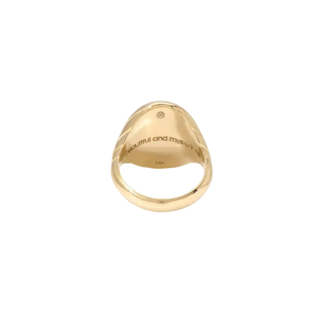 Grandfather Fantasy Unicorn Signet Ring