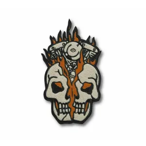 Harley-Davidson® Skull Bust Iron-On Patch
