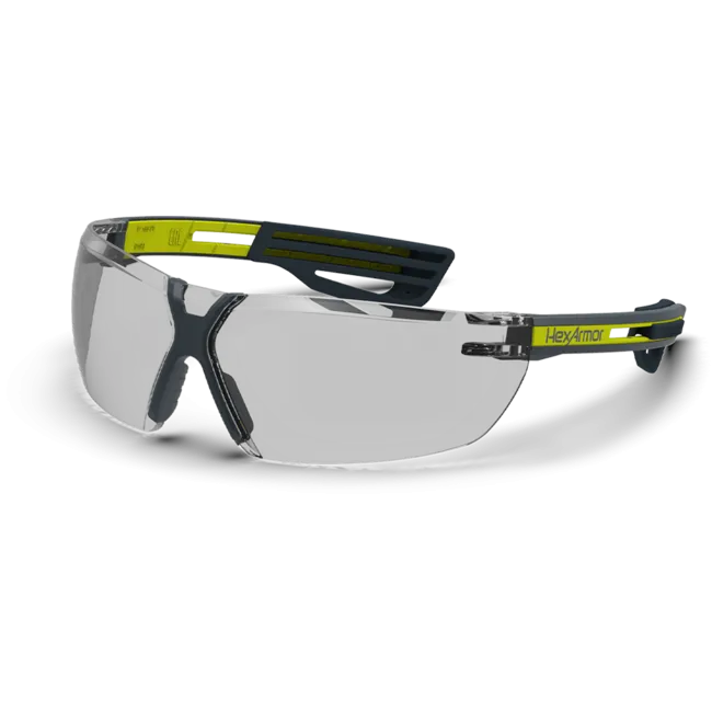 HexArmor LT450 Safety Glasses, Grey