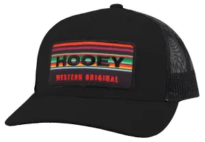 Hooey "Horizon" Black Ballcap with Black Serape Patch