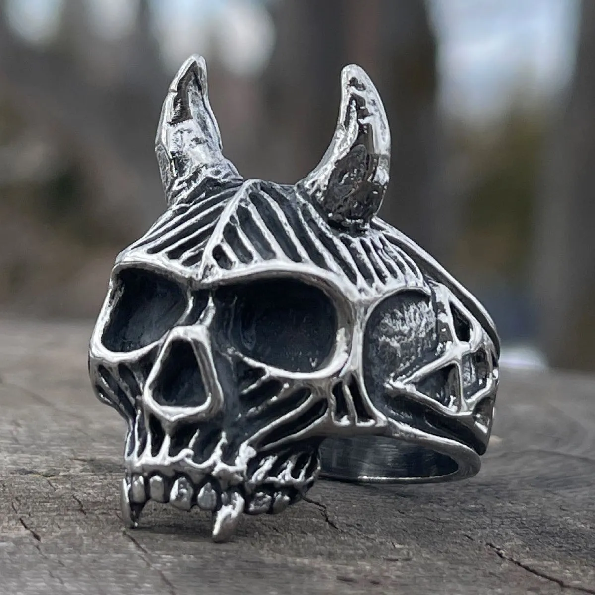 Hornified - Skull ring (#034)