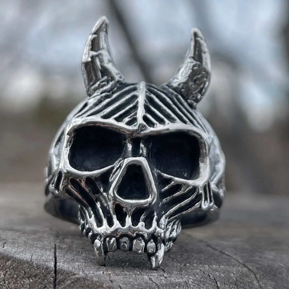 Hornified - Skull ring (#034)