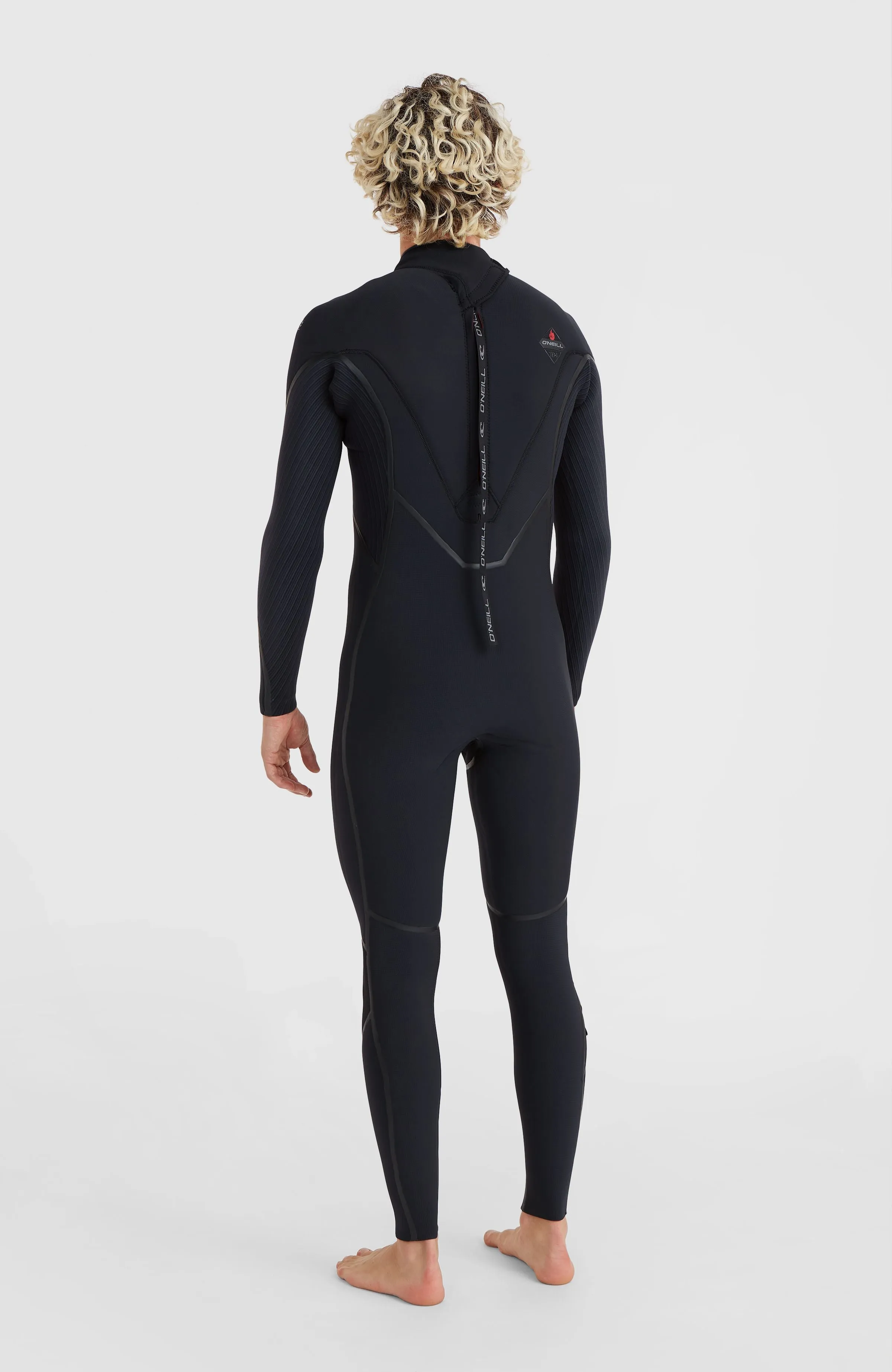 Hyperfreak Fire 4/3 mm Back Zip Full Wetsuit | BLACK/BLACK