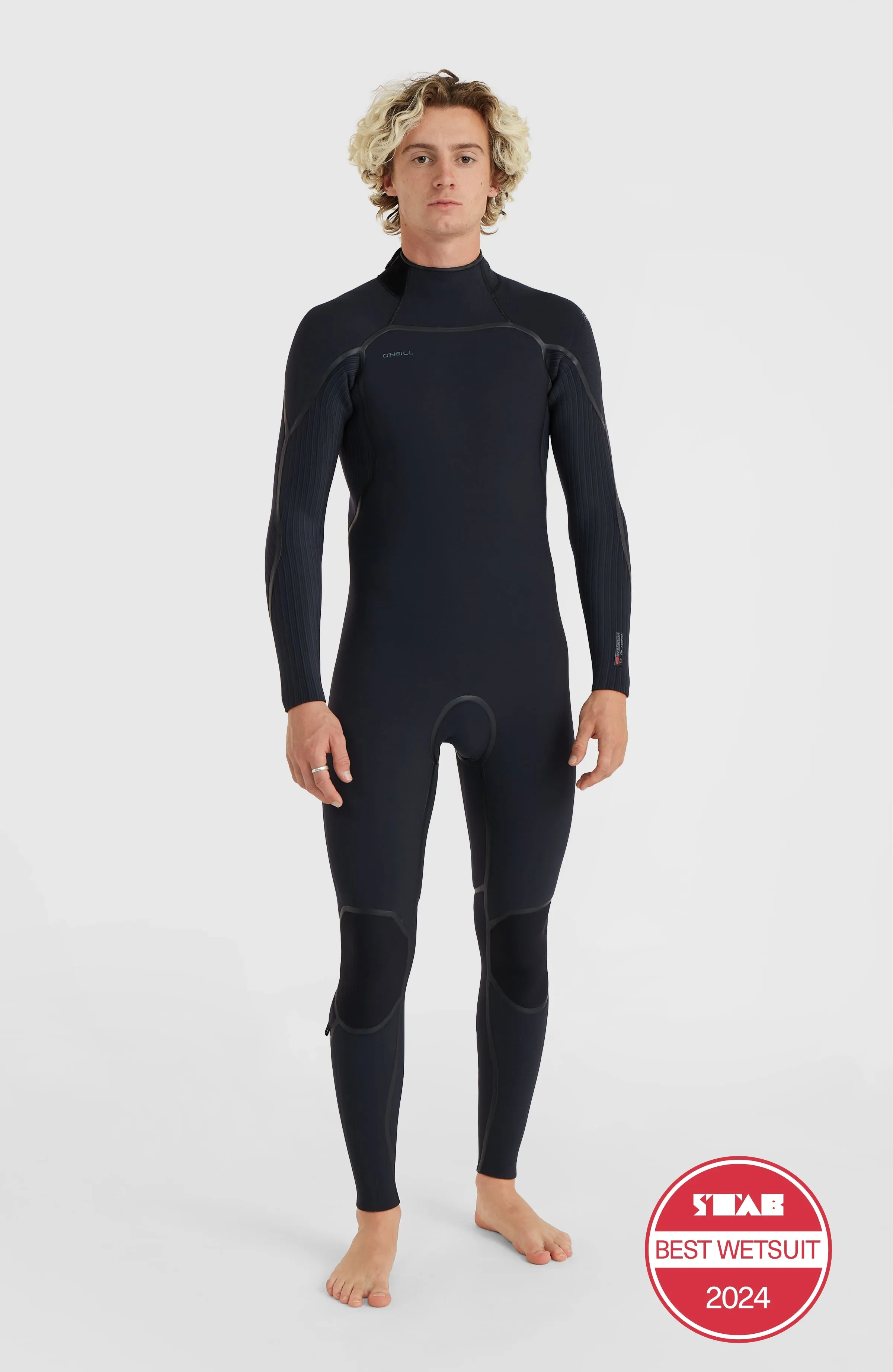 Hyperfreak Fire 4/3 mm Back Zip Full Wetsuit | BLACK/BLACK