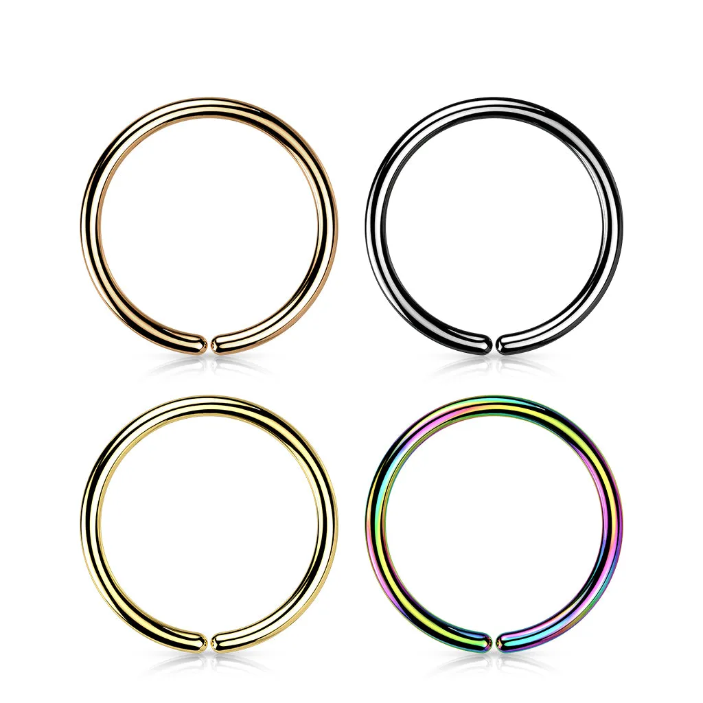 Implant Titanium Plain Seamless Hoop Rings