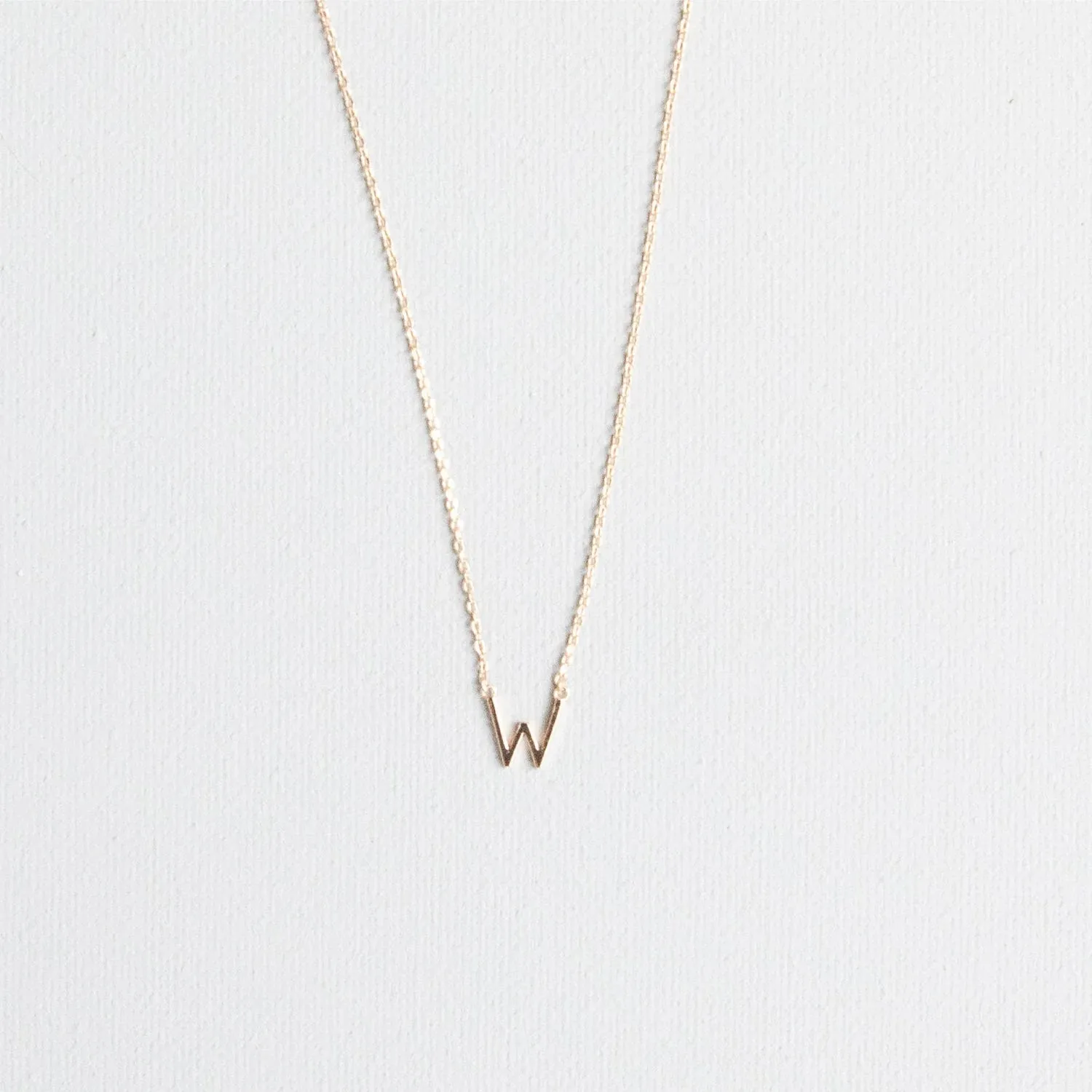 Initial Necklace In Gold