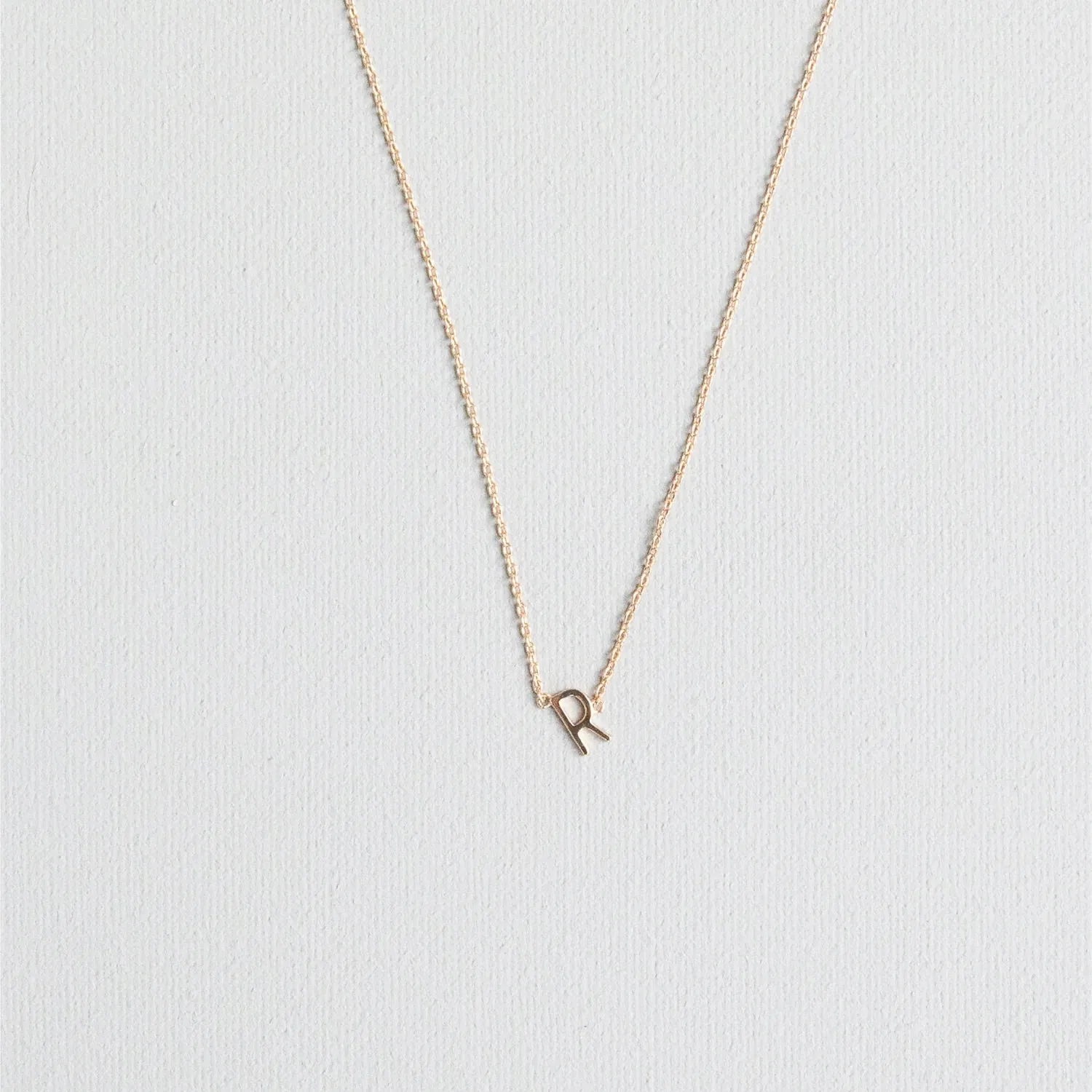 Initial Necklace In Gold