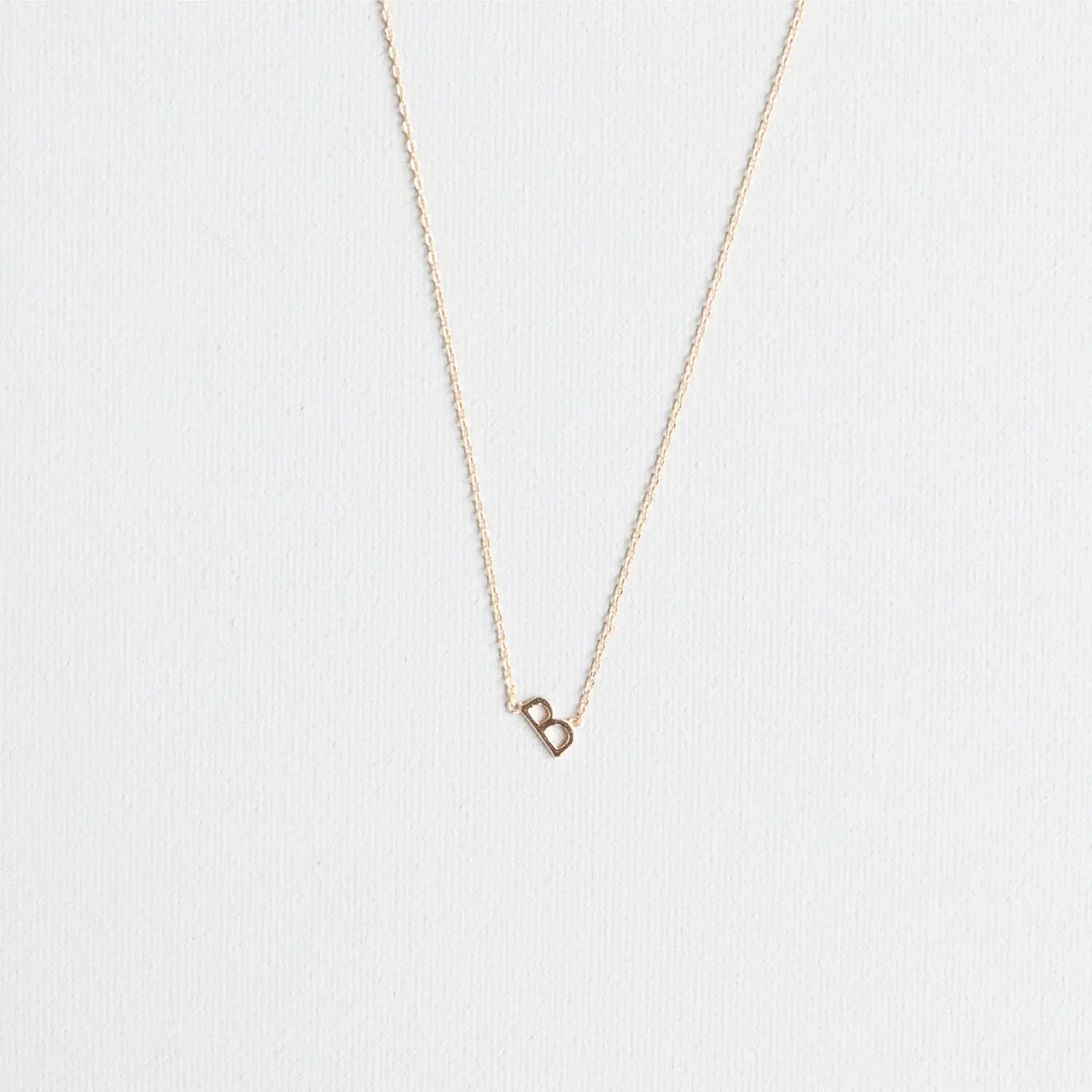 Initial Necklace In Gold