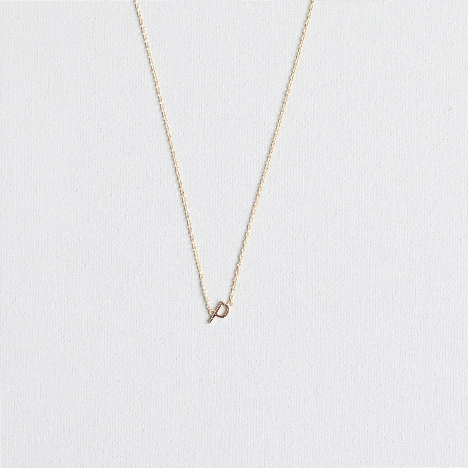 Initial Necklace In Gold