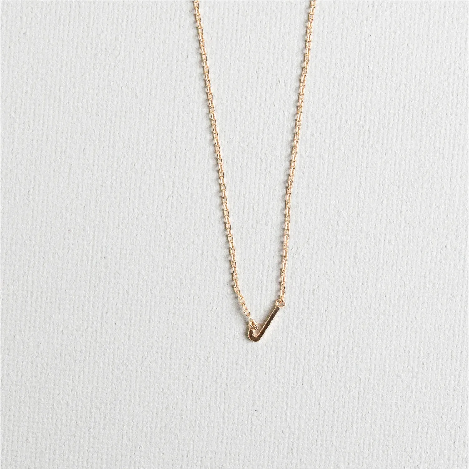 Initial Necklace In Gold