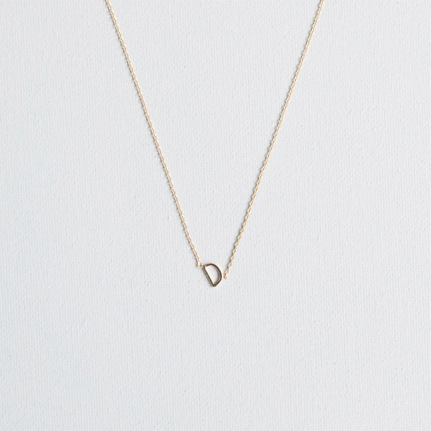 Initial Necklace In Gold