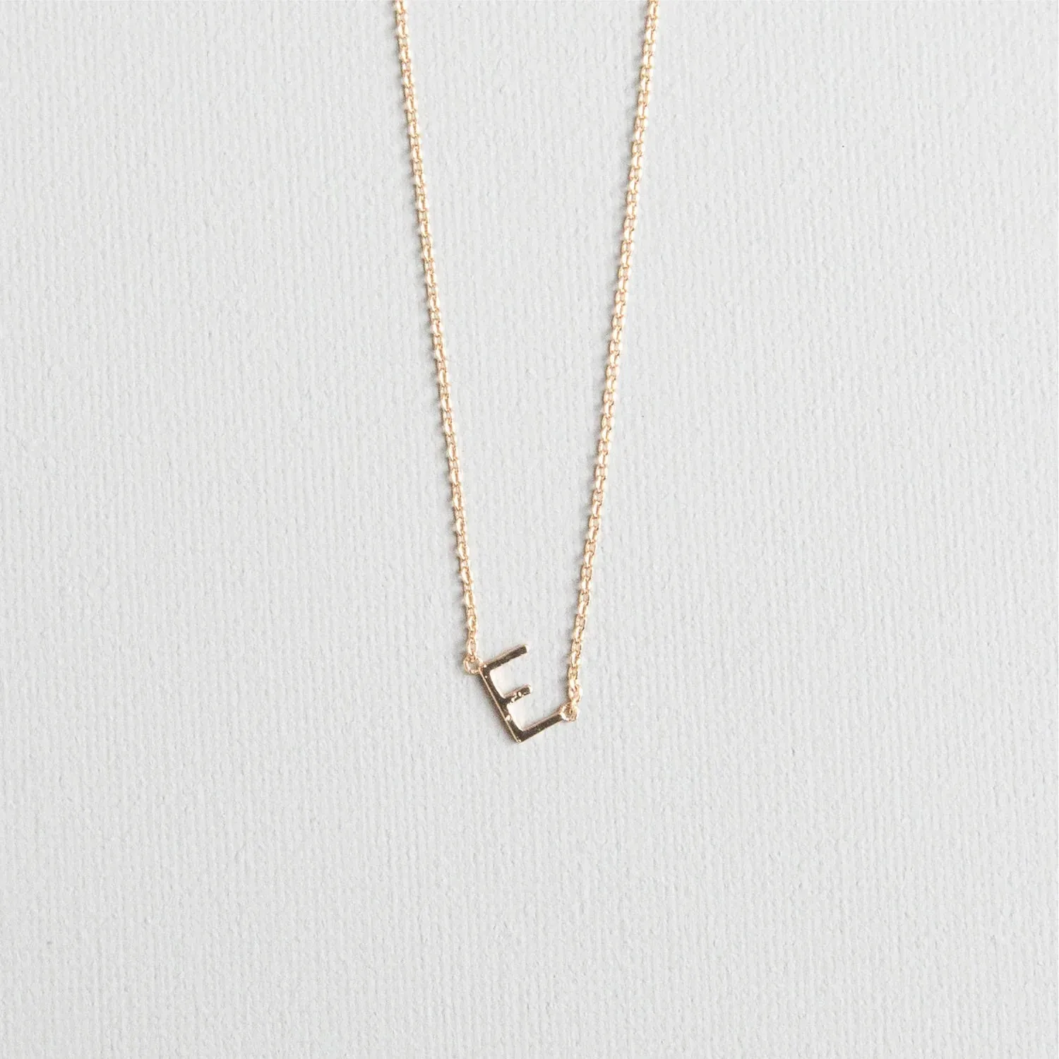 Initial Necklace In Gold