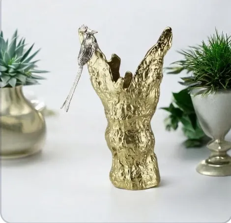 Inter Boreale-Nickel-Plated Metal Vase