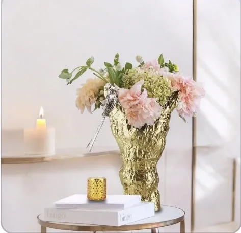 Inter Boreale-Nickel-Plated Metal Vase