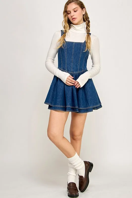 ISAMAR DENIM MINI DRESS