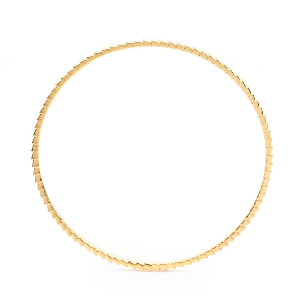 Isiro Gold Vertebrae Bangle