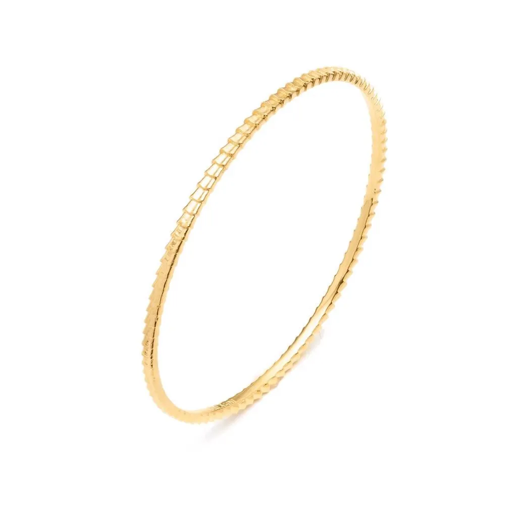 Isiro Gold Vertebrae Bangle