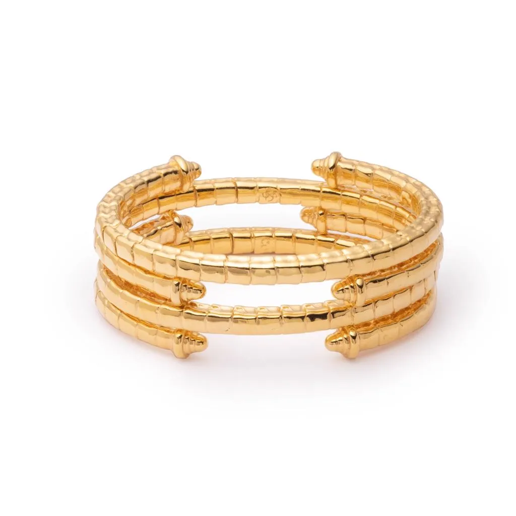 Isiro Gold Vertebrae Bracelet