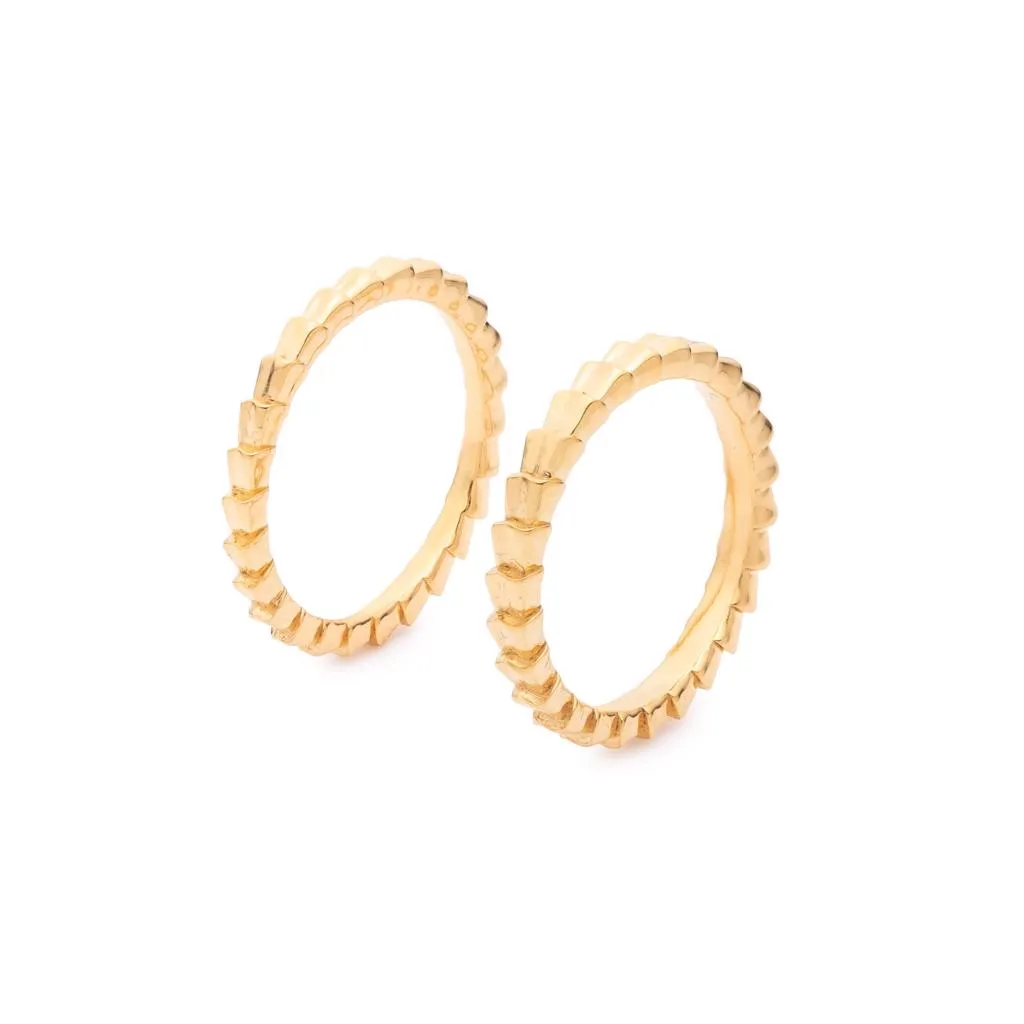 Isiro Gold Vertebrae Ring