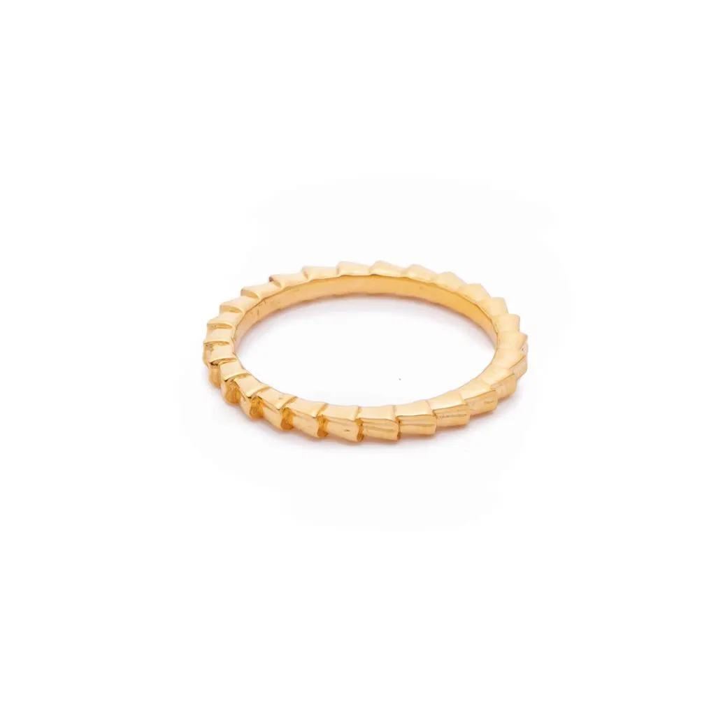 Isiro Gold Vertebrae Ring