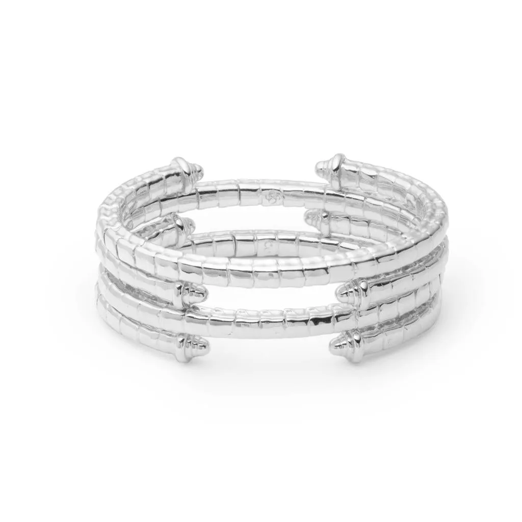 Isiro Sterling Silver Vertebrae Bracelet
