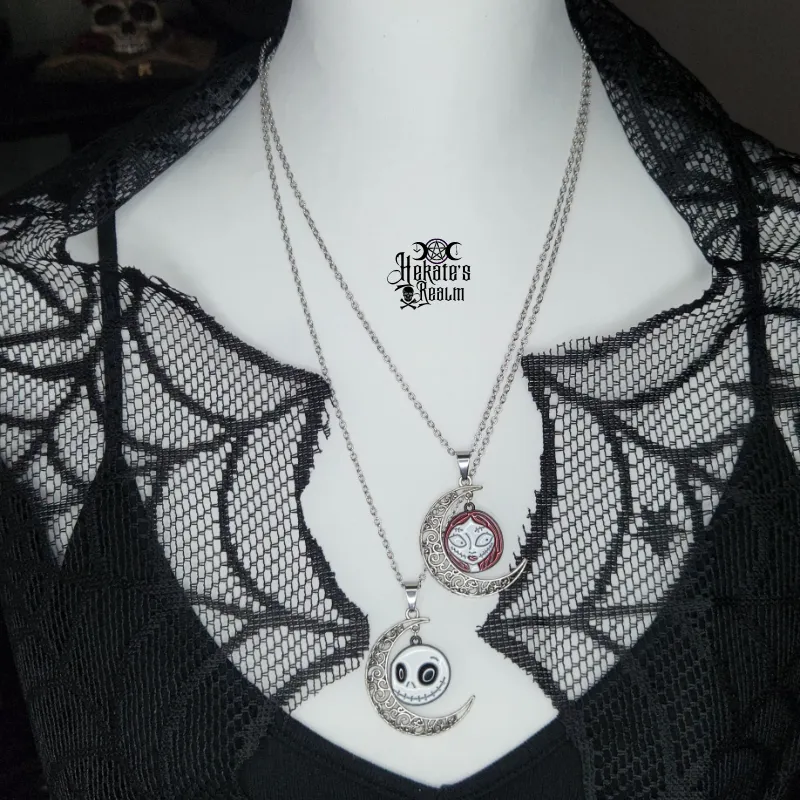 Jack & Sally Moon Necklace