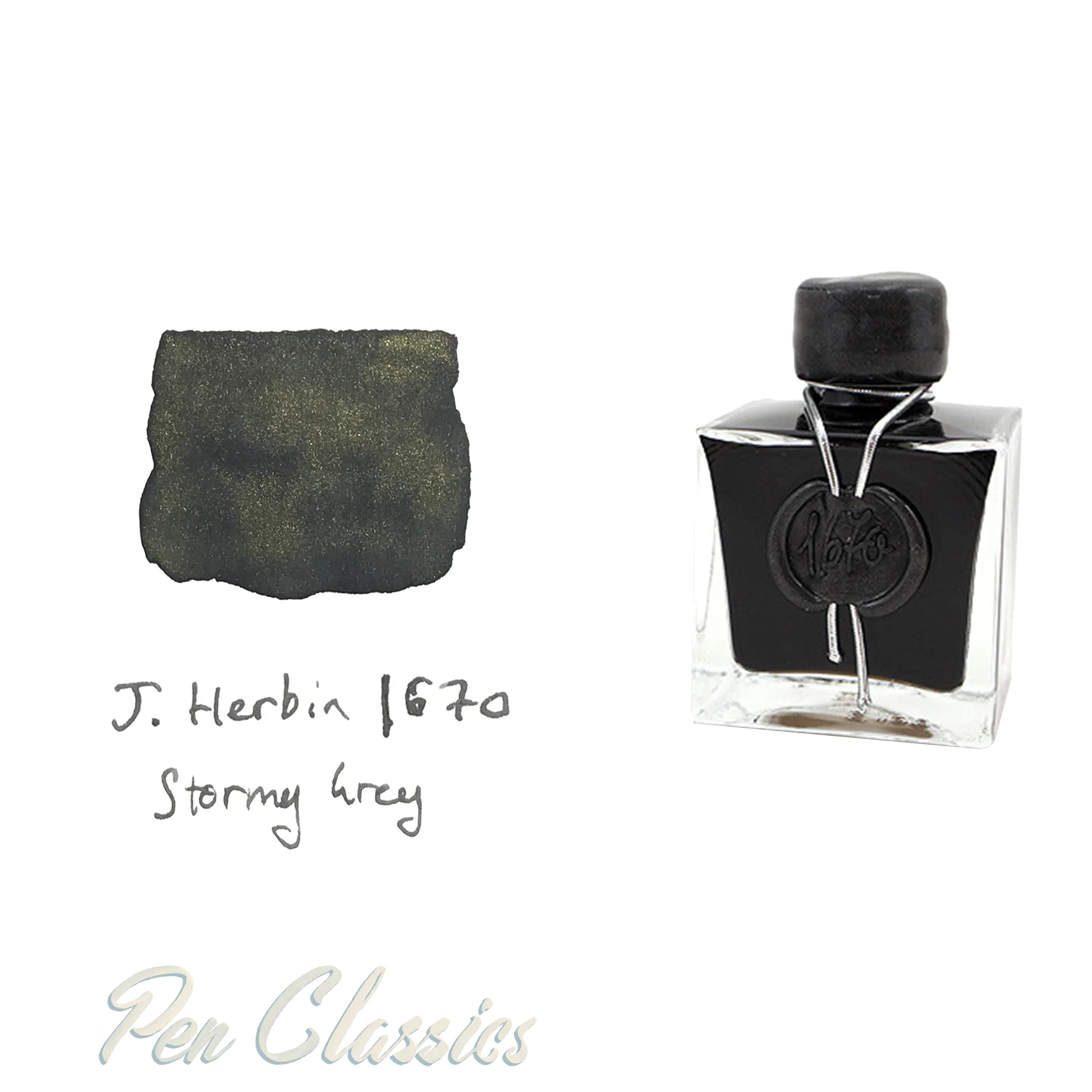 Jacques Herbin 1670 Anniversary Ink Stormy Grey 50ml