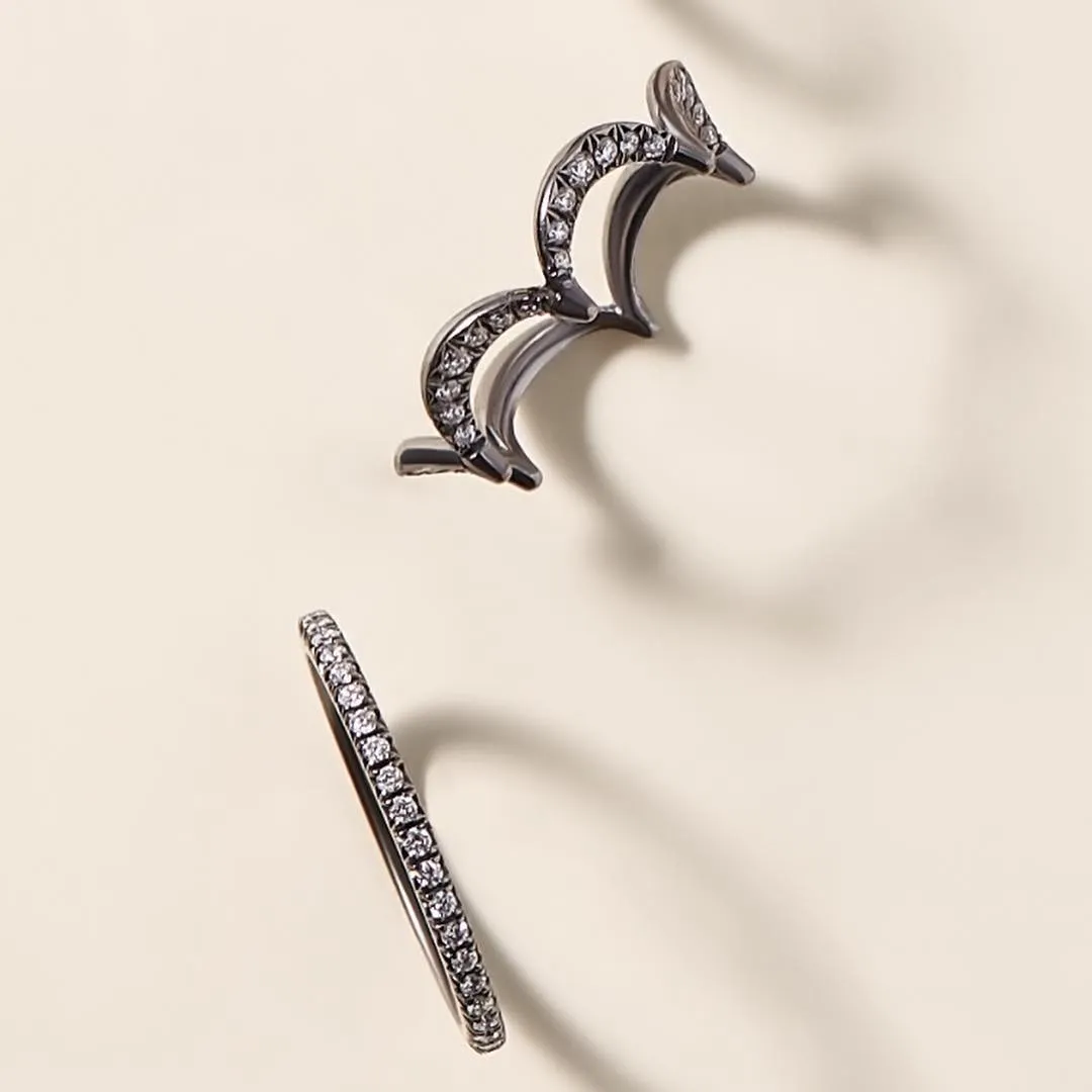 Jado Ebony -  Eternity Ring