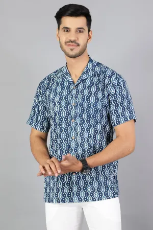 Jaipur 100% Cotton Indigo Shirt