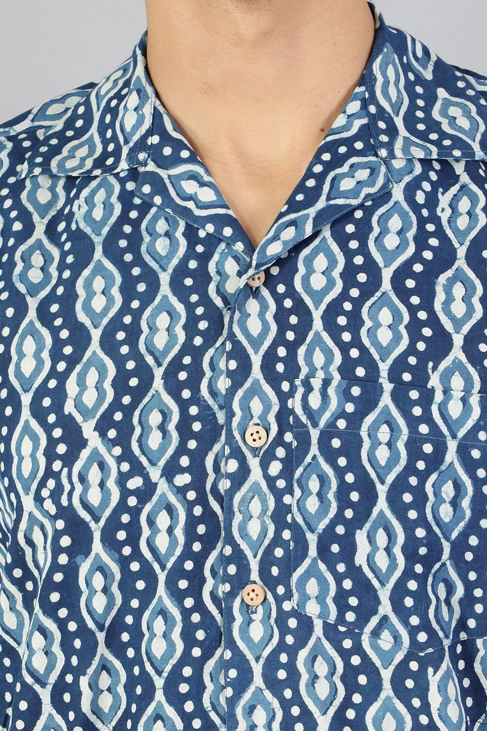 Jaipur 100% Cotton Indigo Shirt