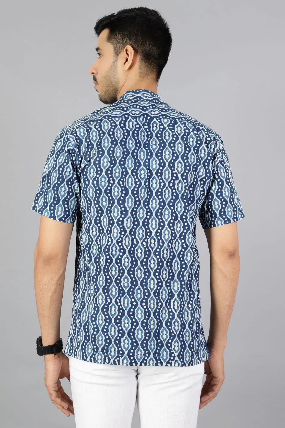 Jaipur 100% Cotton Indigo Shirt