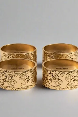 Johnny Was Butterfly Napkin Rings H70921