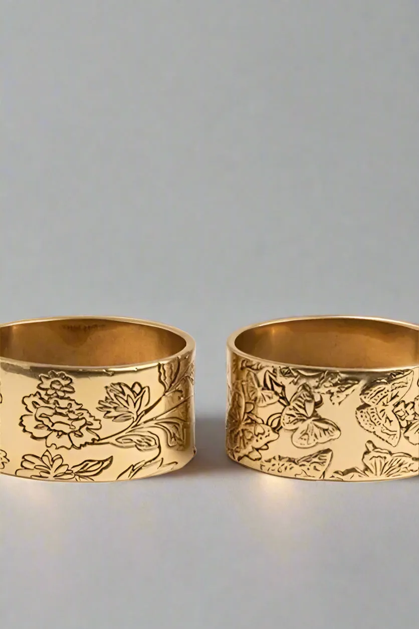 Johnny Was Butterfly Napkin Rings H70921