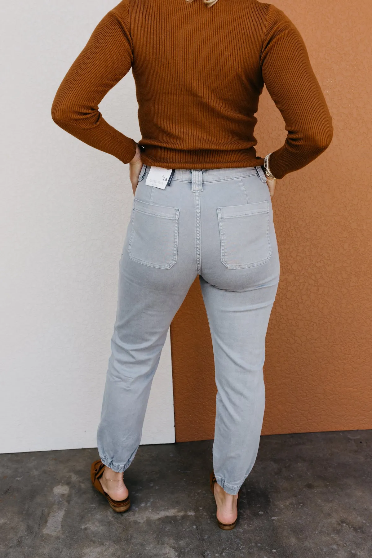 Kan Can Denim | High Rise Denim Jogger - KC7927GR