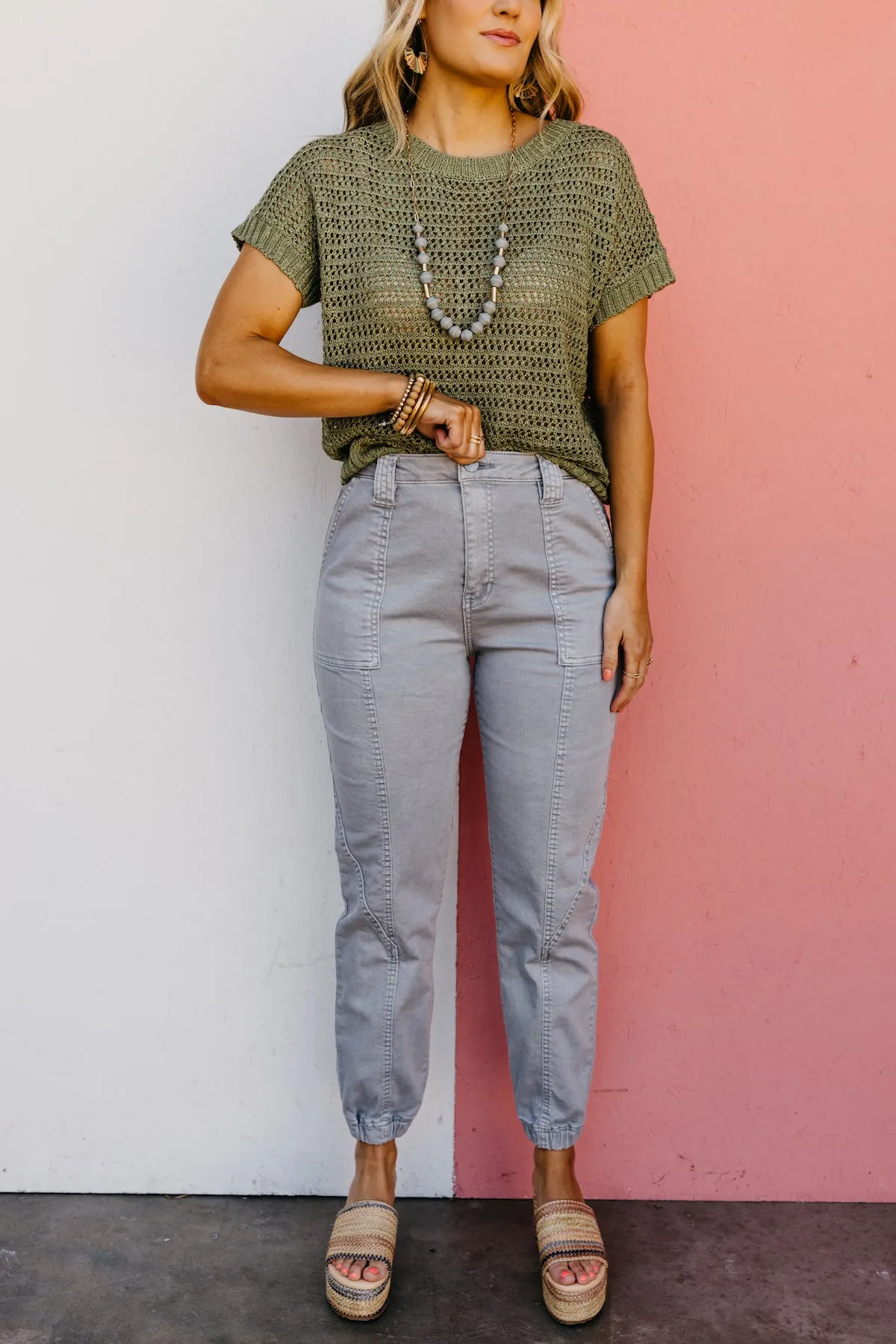 Kan Can Denim | High Rise Denim Jogger - KC7927GR