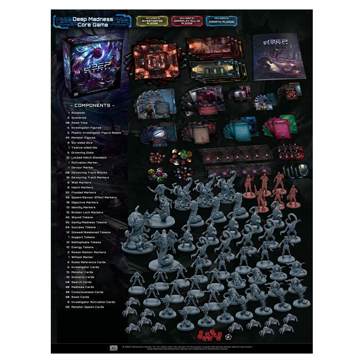 Kickstarter Deep Madness Core Game