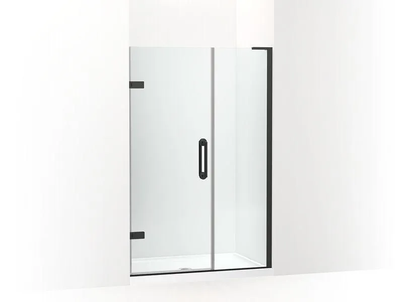 KOHLER K-27605-10L Components 45-1/4"–46" W x 71-1/2" H frameless pivot shower door with 3/8" Crystal Clear glass and back-to-back vertical door pulls